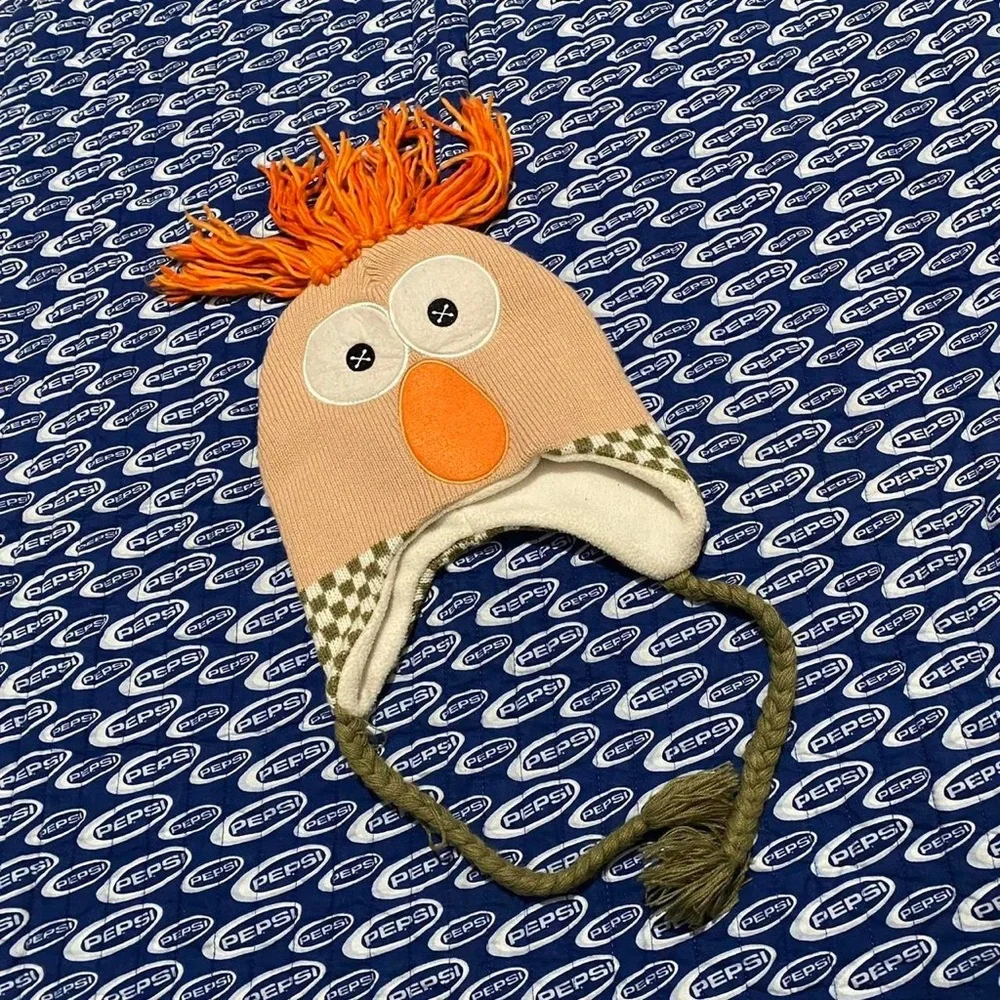 Disney Parks The Muppets Beaker ski Beanie Knit Hat Jim Henson Disneyland